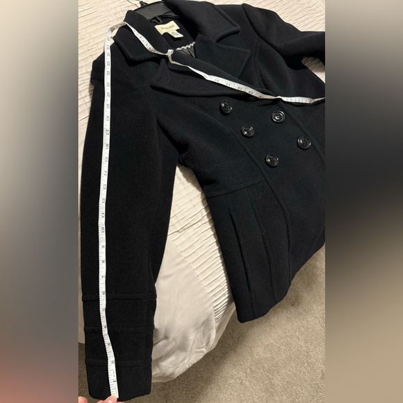 Like new St. John’s bay black peacoat size XS. - Picture 8 of 9